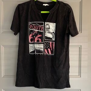 Maurices Black Route 66 Graphic Tee